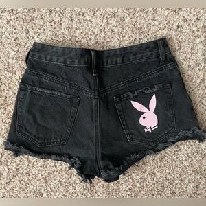 Pacsun Playboy Jean Shorts